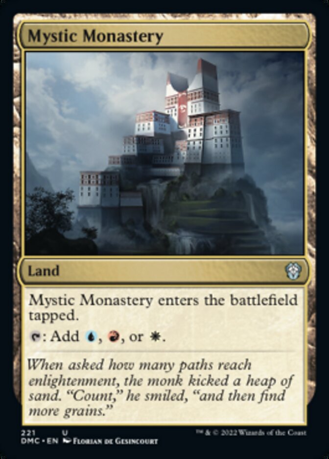 Mystic Monastery [Dominaria United Commander] MTG Single Magic: The Gathering    | Red Claw Gaming