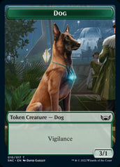 Fish // Dog Double-Sided Token [Streets of New Capenna Tokens] MTG Single Magic: The Gathering    | Red Claw Gaming