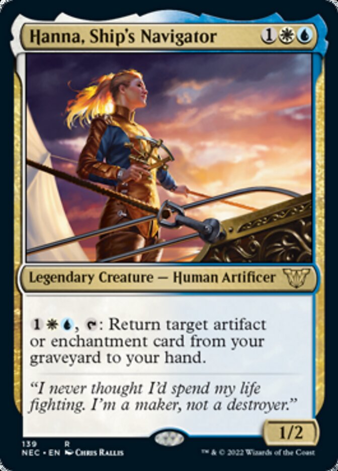 Hanna, Ship's Navigator [Kamigawa: Neon Dynasty Commander] MTG Single Magic: The Gathering    | Red Claw Gaming