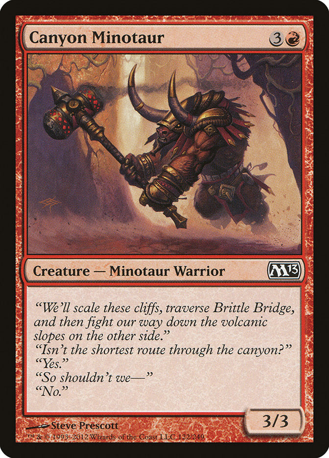 Canyon Minotaur [Magic 2013] MTG Single Magic: The Gathering    | Red Claw Gaming