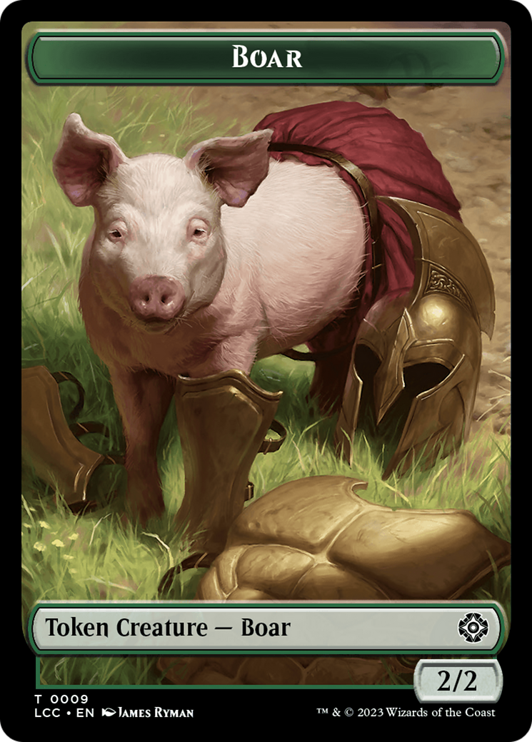 Boar // Merfolk (0005) Double-Sided Token [The Lost Caverns of Ixalan Commander Tokens] MTG Single Magic: The Gathering    | Red Claw Gaming