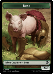 Boar // Merfolk (0005) Double-Sided Token [The Lost Caverns of Ixalan Commander Tokens] MTG Single Magic: The Gathering    | Red Claw Gaming