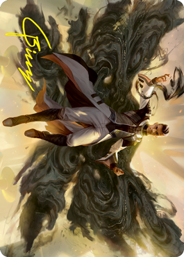 Arrogant Poet Art Card (Gold-Stamped Signature) [Strixhaven: School of Mages Art Series] MTG Single Magic: The Gathering    | Red Claw Gaming