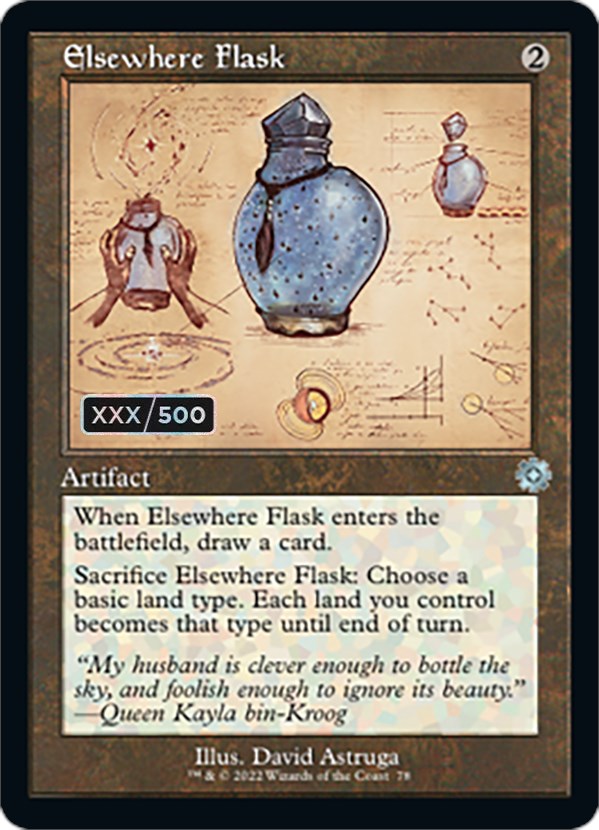 Elsewhere Flask (Retro Schematic) (Serialized) [The Brothers' War Retro Artifacts] MTG Single Magic: The Gathering    | Red Claw Gaming