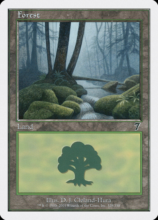 Forest (328) [Seventh Edition] MTG Single Magic: The Gathering    | Red Claw Gaming