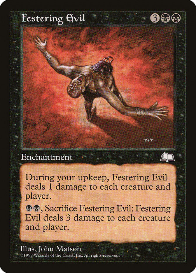 Festering Evil [Weatherlight] MTG Single Magic: The Gathering    | Red Claw Gaming