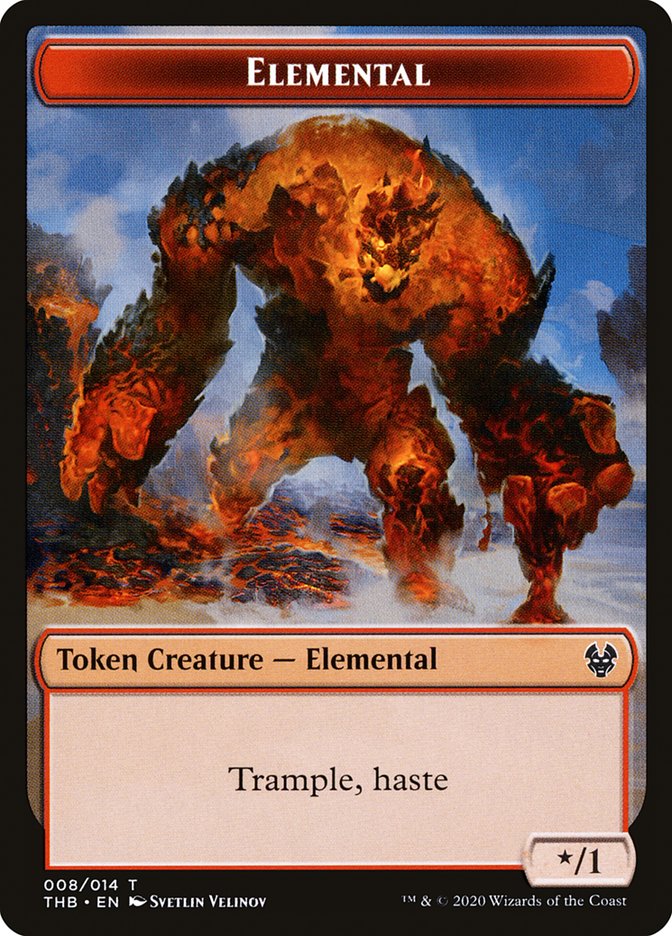 Elemental Token [Theros Beyond Death Tokens] MTG Single Magic: The Gathering    | Red Claw Gaming