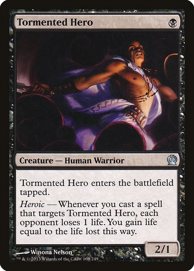 Tormented Hero [Theros] MTG Single Magic: The Gathering    | Red Claw Gaming