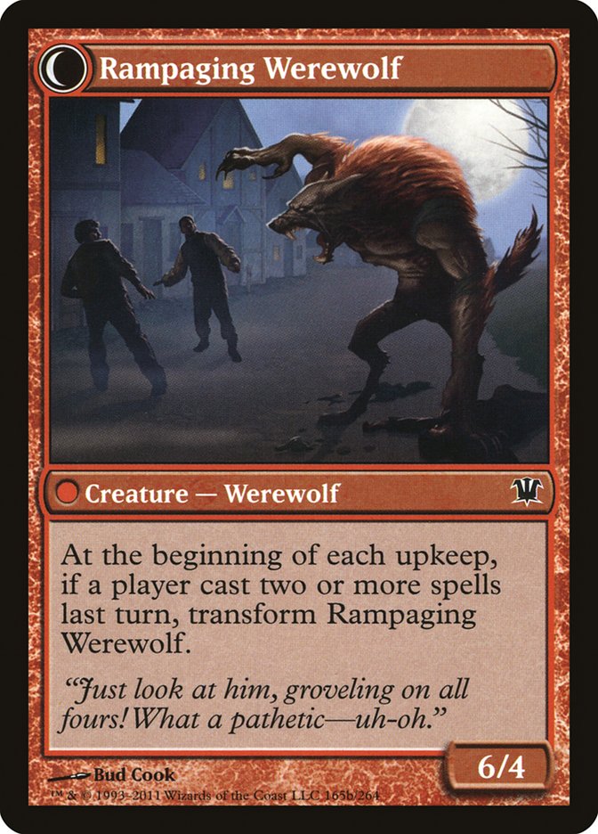 Tormented Pariah // Rampaging Werewolf [Innistrad] MTG Single Magic: The Gathering    | Red Claw Gaming