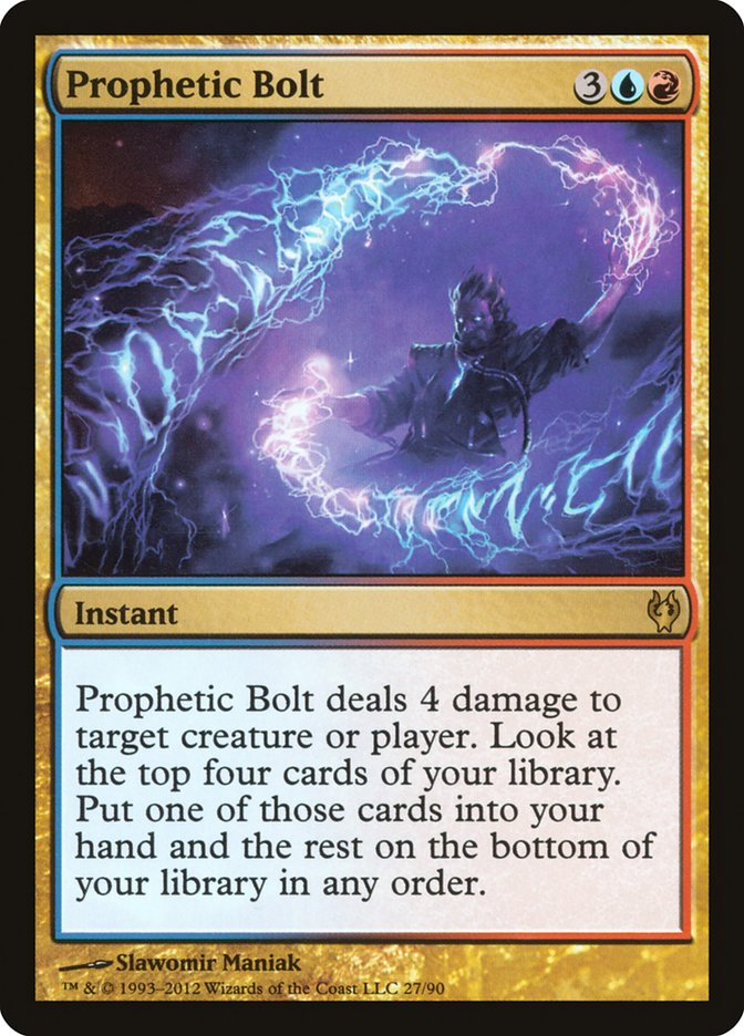 Prophetic Bolt [Duel Decks: Izzet vs. Golgari] MTG Single Magic: The Gathering    | Red Claw Gaming