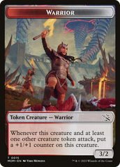 Warrior // Thopter Double-Sided Token [March of the Machine Tokens] MTG Single Magic: The Gathering    | Red Claw Gaming