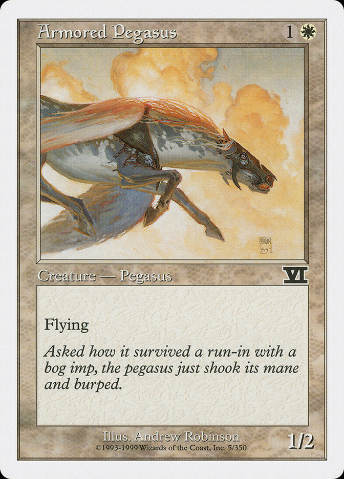 Armored Pegasus [Classic Sixth Edition] MTG Single Magic: The Gathering    | Red Claw Gaming