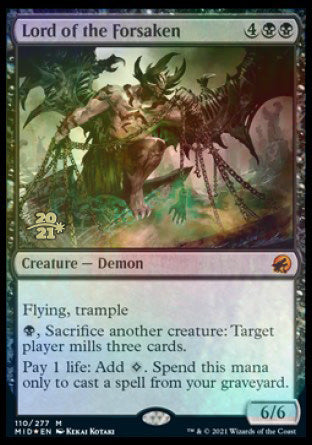 Lord of the Forsaken [Innistrad: Midnight Hunt Prerelease Promos] MTG Single Magic: The Gathering    | Red Claw Gaming