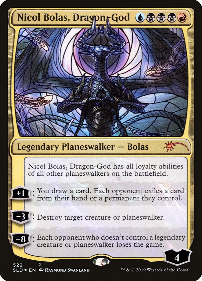 Nicol Bolas, Dragon-God (Stained Glass) [Secret Lair Drop Promos] MTG Single Magic: The Gathering    | Red Claw Gaming