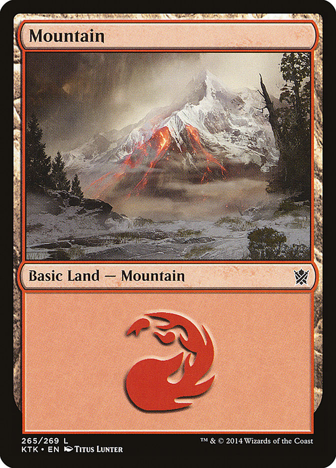 Mountain (265) [Khans of Tarkir] MTG Single Magic: The Gathering    | Red Claw Gaming