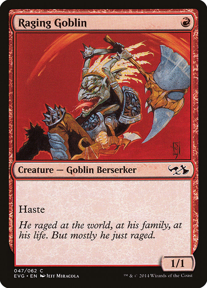 Raging Goblin (Elves vs. Goblins) [Duel Decks Anthology] MTG Single Magic: The Gathering    | Red Claw Gaming