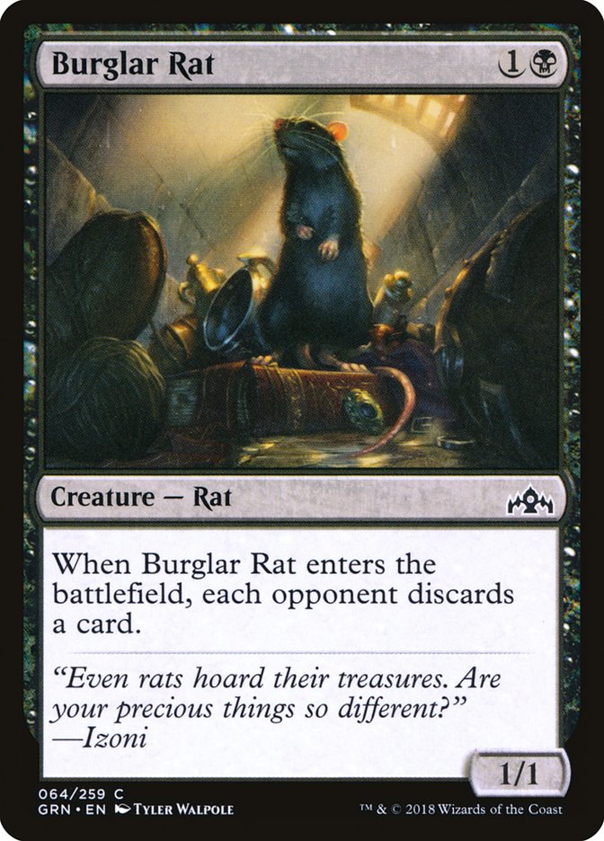 Burglar Rat [Guilds of Ravnica] MTG Single Magic: The Gathering    | Red Claw Gaming