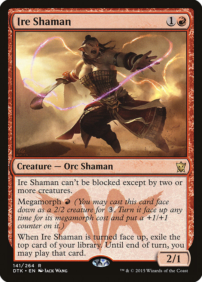Ire Shaman [Dragons of Tarkir] MTG Single Magic: The Gathering    | Red Claw Gaming