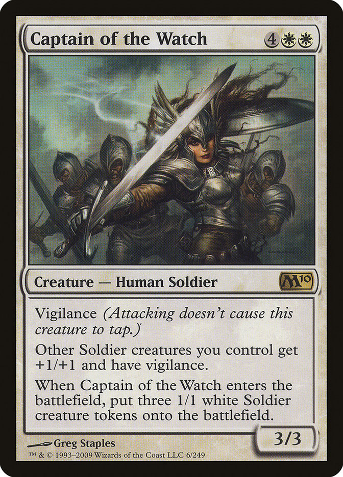 Captain of the Watch [Magic 2010] MTG Single Magic: The Gathering    | Red Claw Gaming