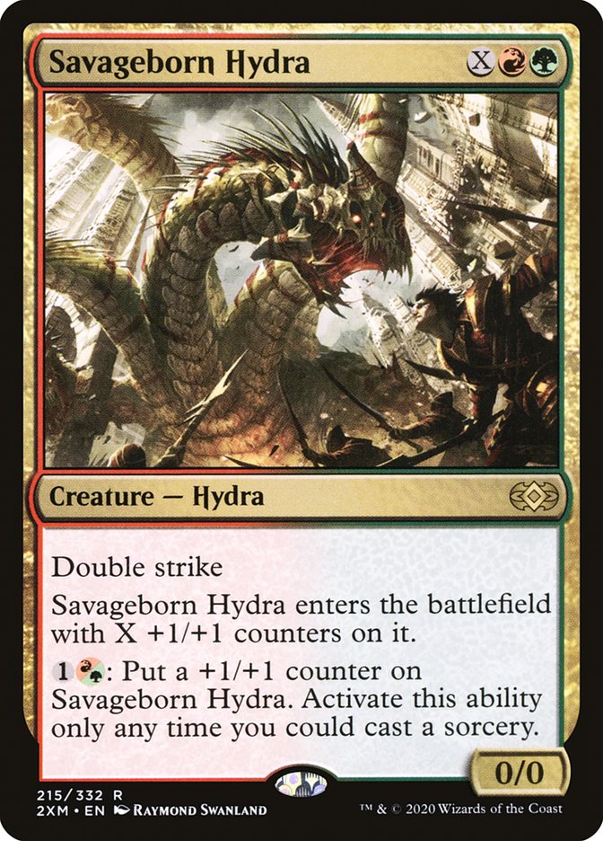 Savageborn Hydra [Double Masters] MTG Single Magic: The Gathering    | Red Claw Gaming