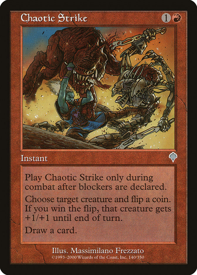 Chaotic Strike [Invasion] MTG Single Magic: The Gathering    | Red Claw Gaming