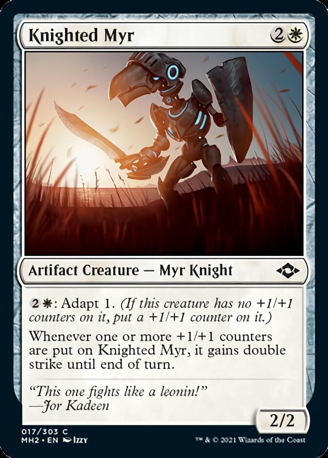Knighted Myr [Modern Horizons 2] MTG Single Magic: The Gathering    | Red Claw Gaming