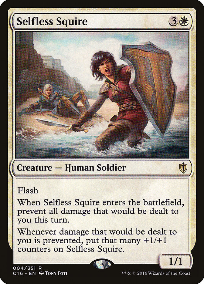 Selfless Squire [Commander 2016] MTG Single Magic: The Gathering    | Red Claw Gaming
