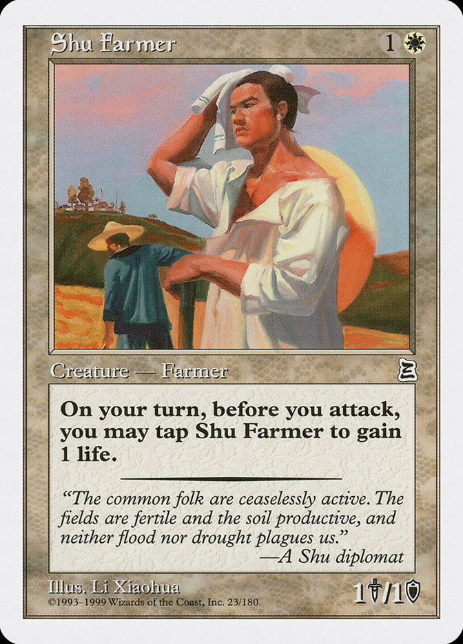 Shu Farmer [Portal Three Kingdoms] MTG Single Magic: The Gathering    | Red Claw Gaming