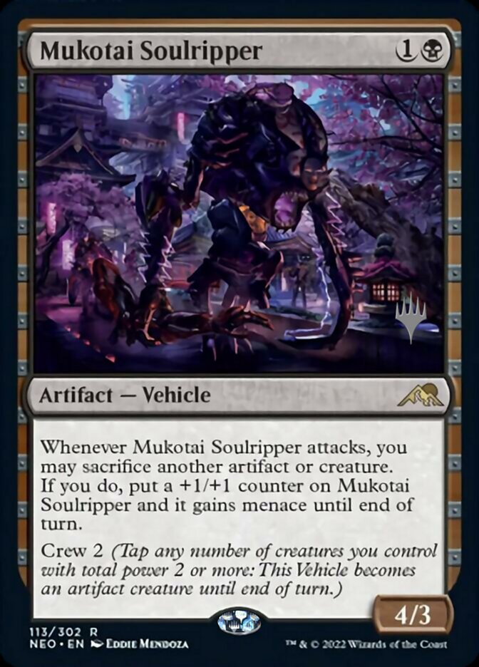 Mukotai Soulripper (Promo Pack) [Kamigawa: Neon Dynasty Promos] MTG Single Magic: The Gathering    | Red Claw Gaming