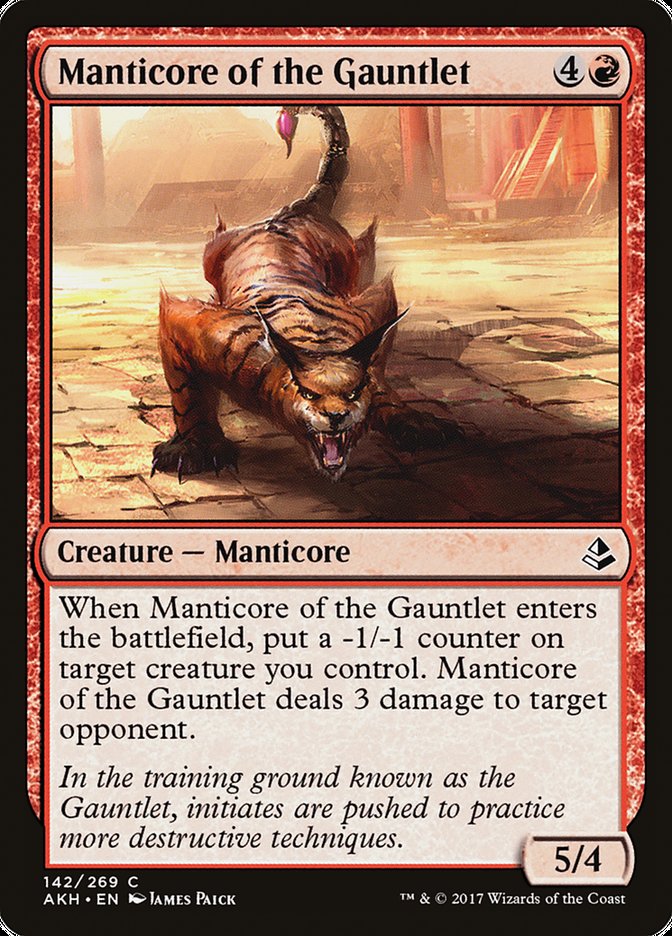 Manticore of the Gauntlet [Amonkhet] MTG Single Magic: The Gathering    | Red Claw Gaming