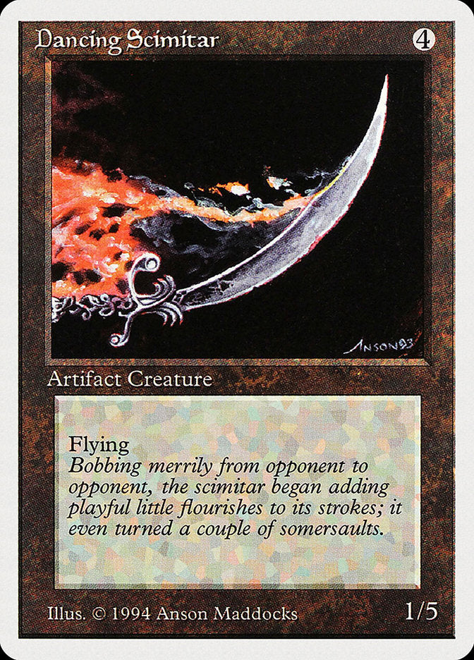 Dancing Scimitar [Summer Magic / Edgar] MTG Single Magic: The Gathering    | Red Claw Gaming