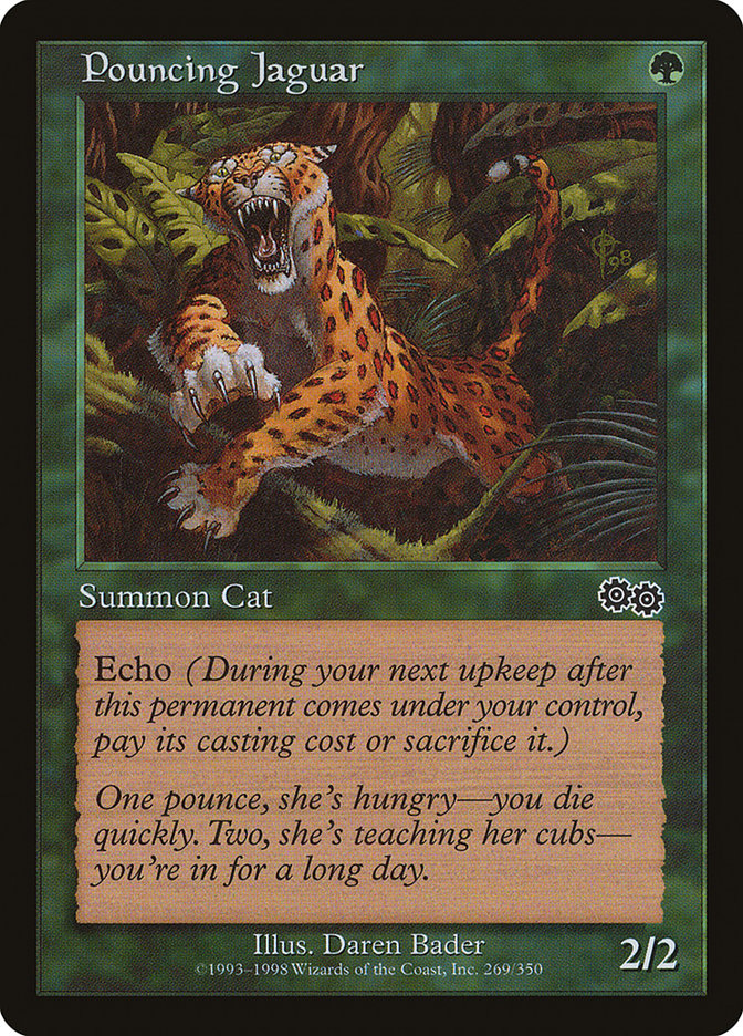Pouncing Jaguar [Urza's Saga] MTG Single Magic: The Gathering    | Red Claw Gaming