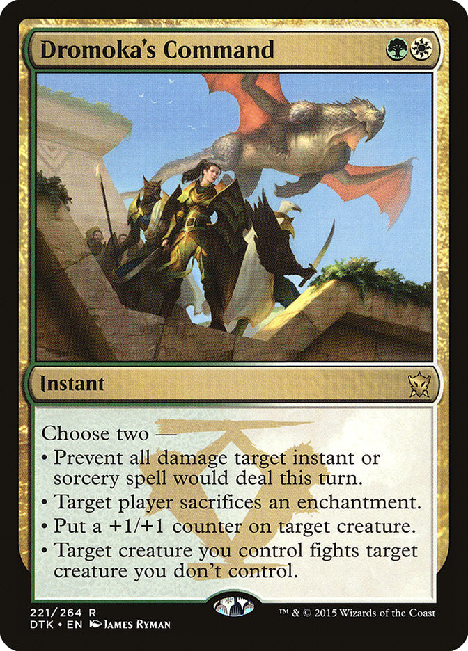 Dromoka's Command [Dragons of Tarkir] MTG Single Magic: The Gathering    | Red Claw Gaming