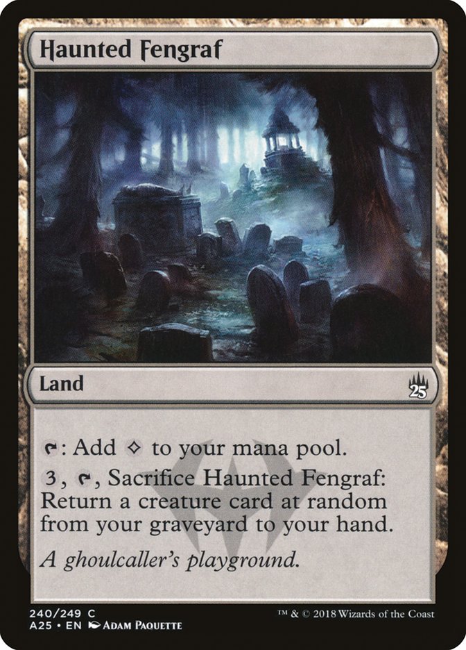 Haunted Fengraf [Masters 25] MTG Single Magic: The Gathering    | Red Claw Gaming