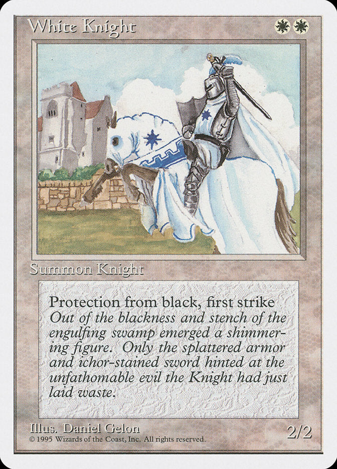 White Knight [Fourth Edition] MTG Single Magic: The Gathering    | Red Claw Gaming