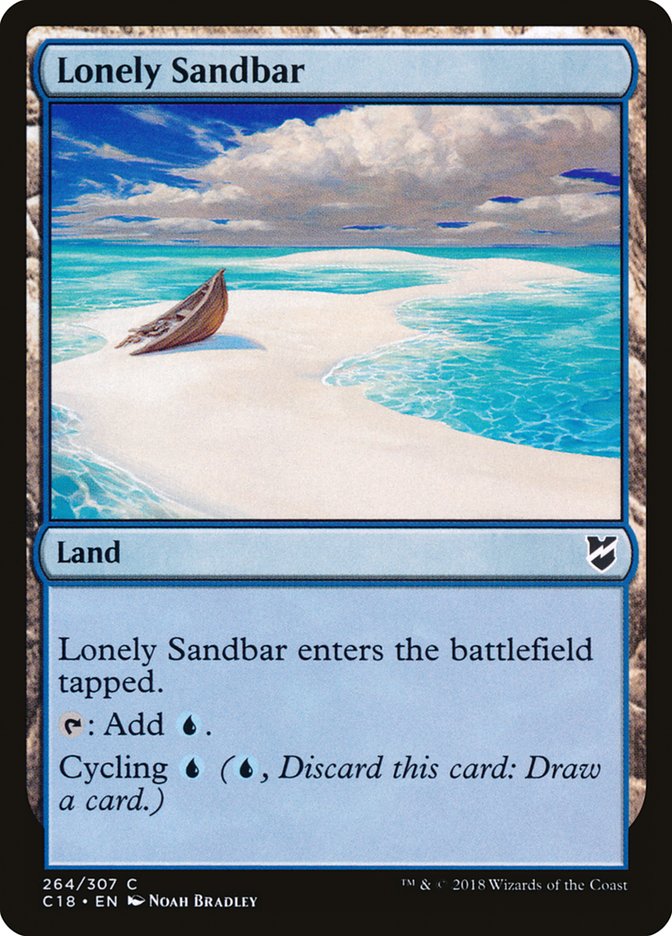 Lonely Sandbar [Commander 2018] MTG Single Magic: The Gathering    | Red Claw Gaming