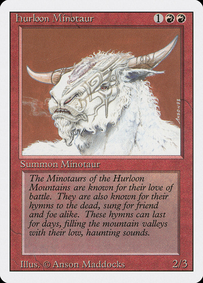 Hurloon Minotaur [Revised Edition] MTG Single Magic: The Gathering    | Red Claw Gaming