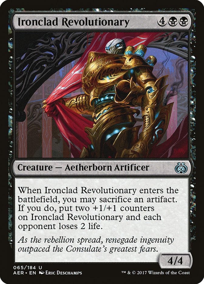 Ironclad Revolutionary [Aether Revolt] MTG Single Magic: The Gathering    | Red Claw Gaming
