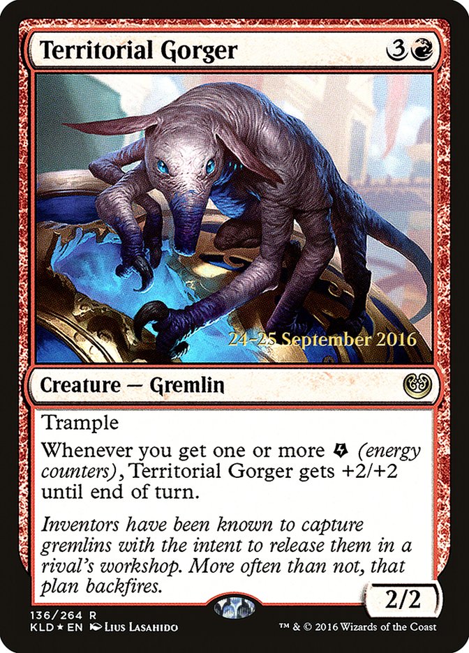 Territorial Gorger [Kaladesh Prerelease Promos] MTG Single Magic: The Gathering    | Red Claw Gaming