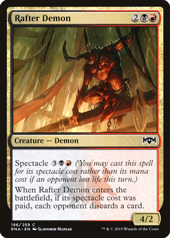 Rafter Demon [Ravnica Allegiance] MTG Single Magic: The Gathering    | Red Claw Gaming