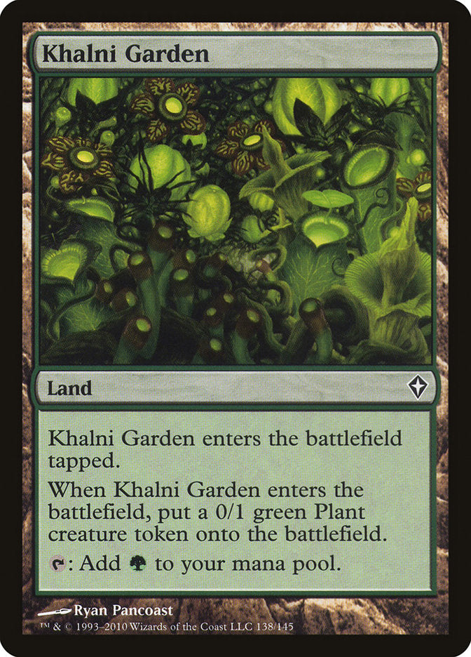 Khalni Garden [Worldwake] MTG Single Magic: The Gathering    | Red Claw Gaming