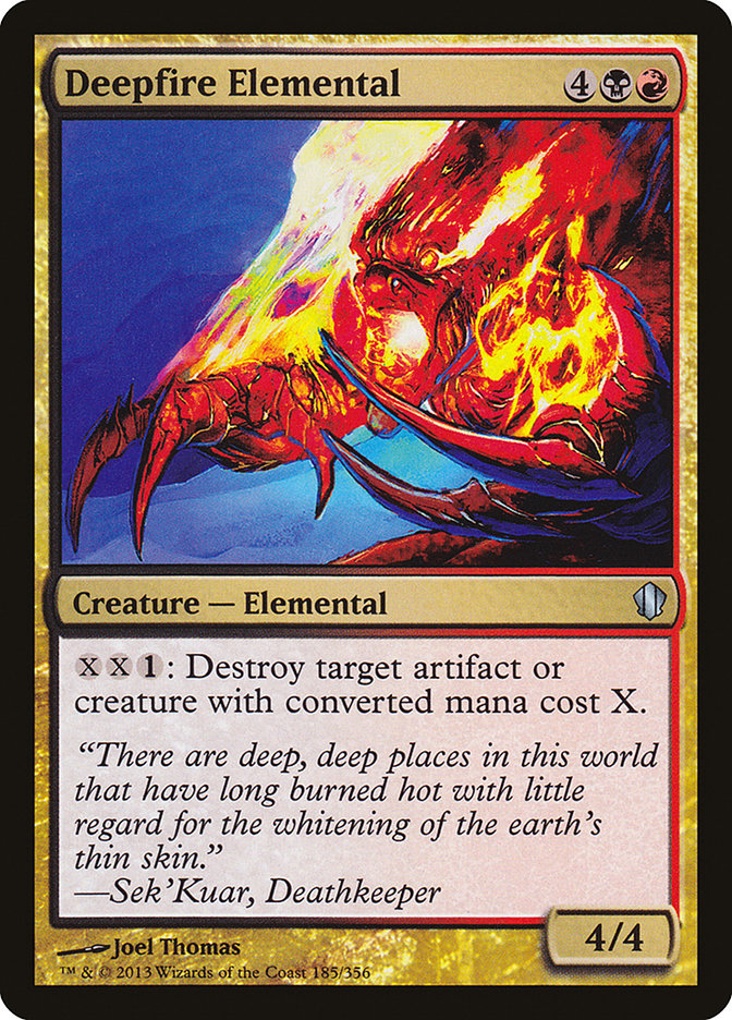 Deepfire Elemental [Commander 2013] MTG Single Magic: The Gathering    | Red Claw Gaming