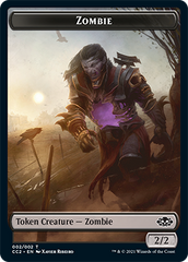 Snake // Zombie Double-Sided Token [Commander Collection: Black Tokens] MTG Single Magic: The Gathering    | Red Claw Gaming