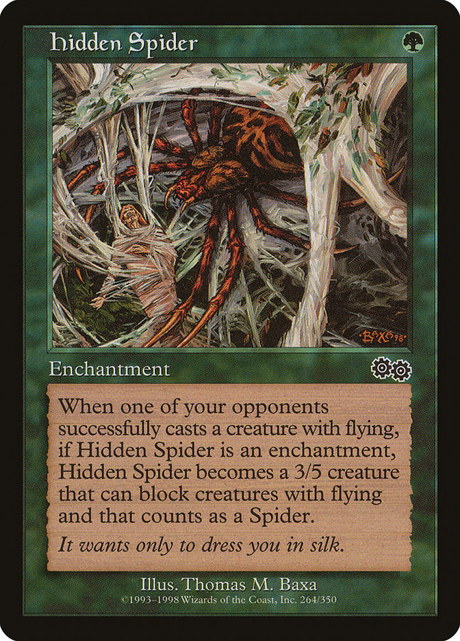 Hidden Spider [Urza's Saga] MTG Single Magic: The Gathering    | Red Claw Gaming