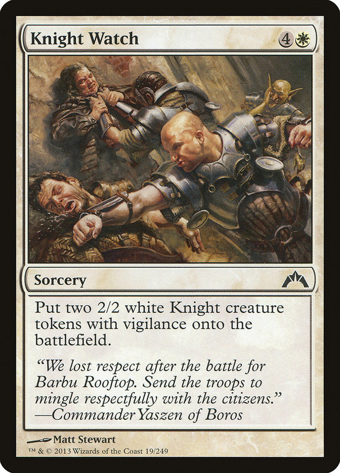 Knight Watch [Gatecrash] MTG Single Magic: The Gathering    | Red Claw Gaming