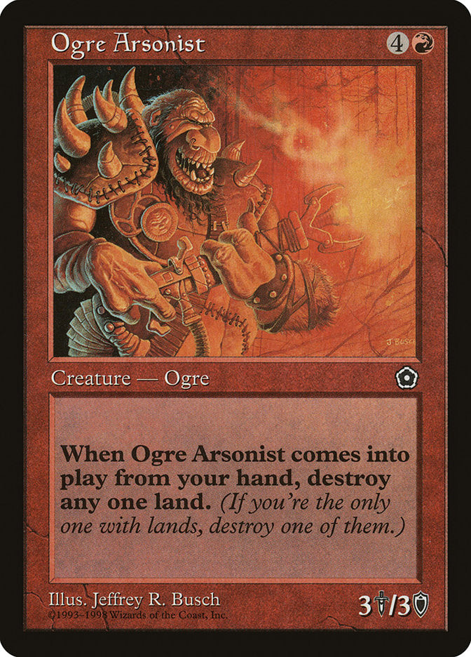 Ogre Arsonist [Portal Second Age] MTG Single Magic: The Gathering    | Red Claw Gaming