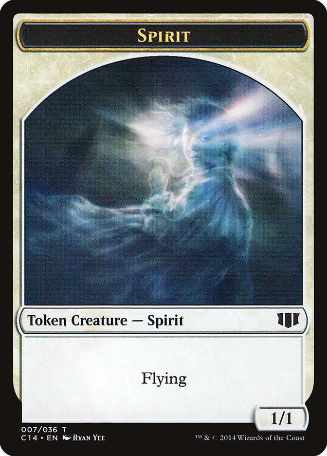 Soldier // Spirit Double-Sided Token [Commander 2014 Tokens] MTG Single Magic: The Gathering    | Red Claw Gaming