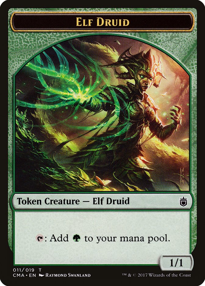 Elf Druid Token [Commander Anthology Tokens] MTG Single Magic: The Gathering    | Red Claw Gaming