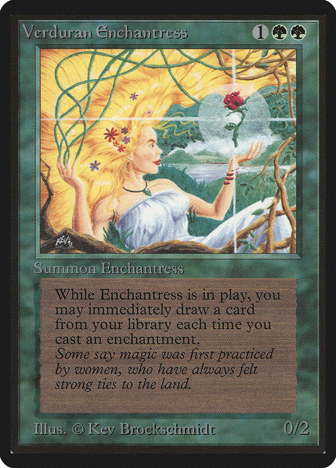 Verduran Enchantress [Beta Edition] MTG Single Magic: The Gathering    | Red Claw Gaming