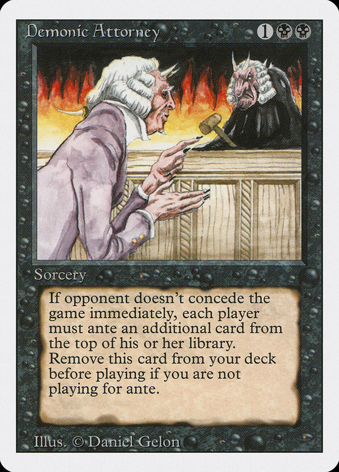 Demonic Attorney [Revised Edition] MTG Single Magic: The Gathering    | Red Claw Gaming